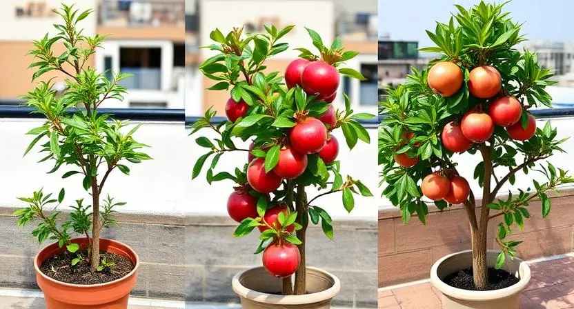 How to Grow Pomegranate Tree on Rooftop